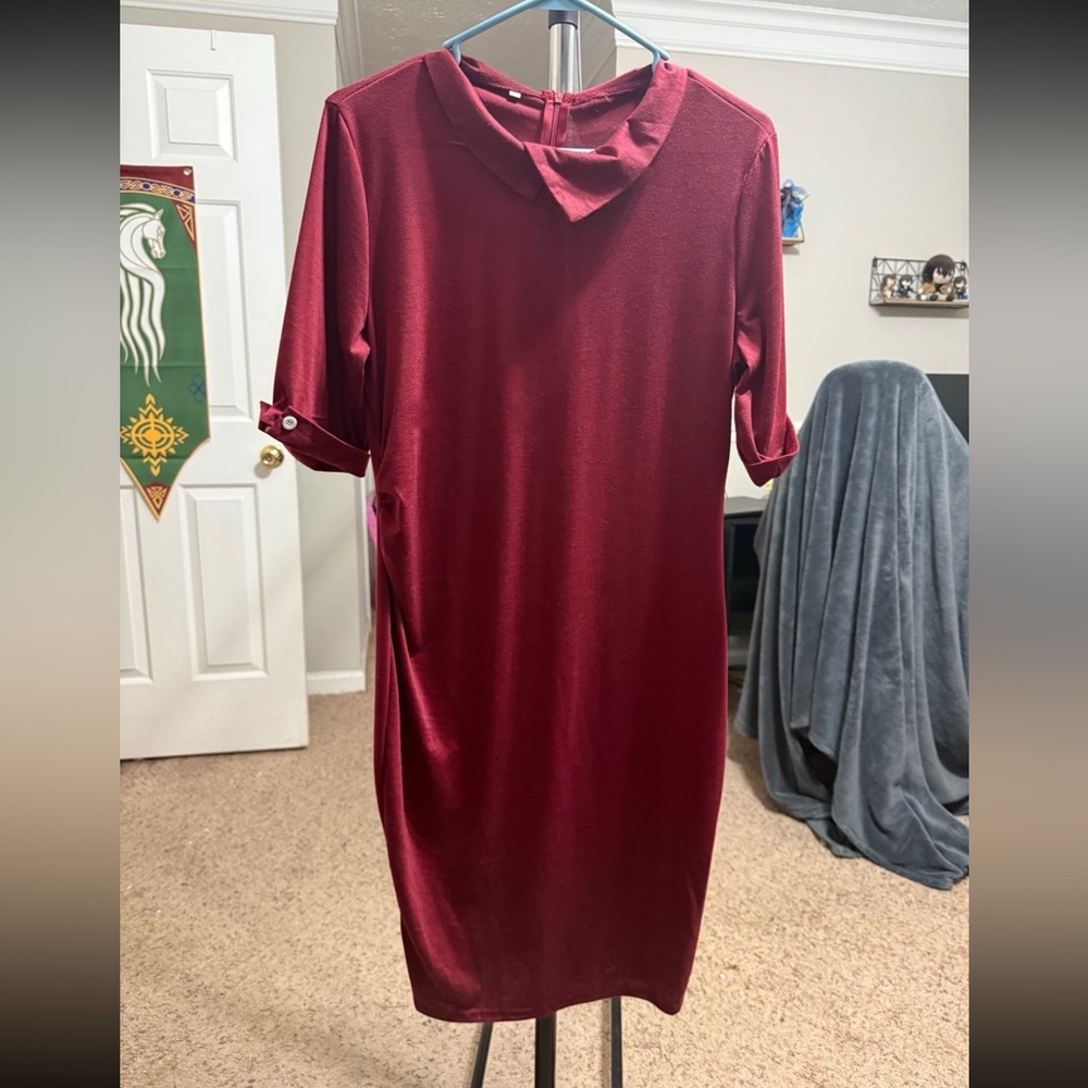 Burgundy Dress